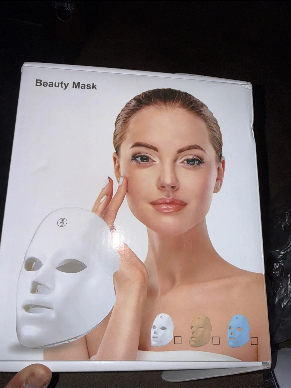 LED Face Mask for Skin Therapy - White